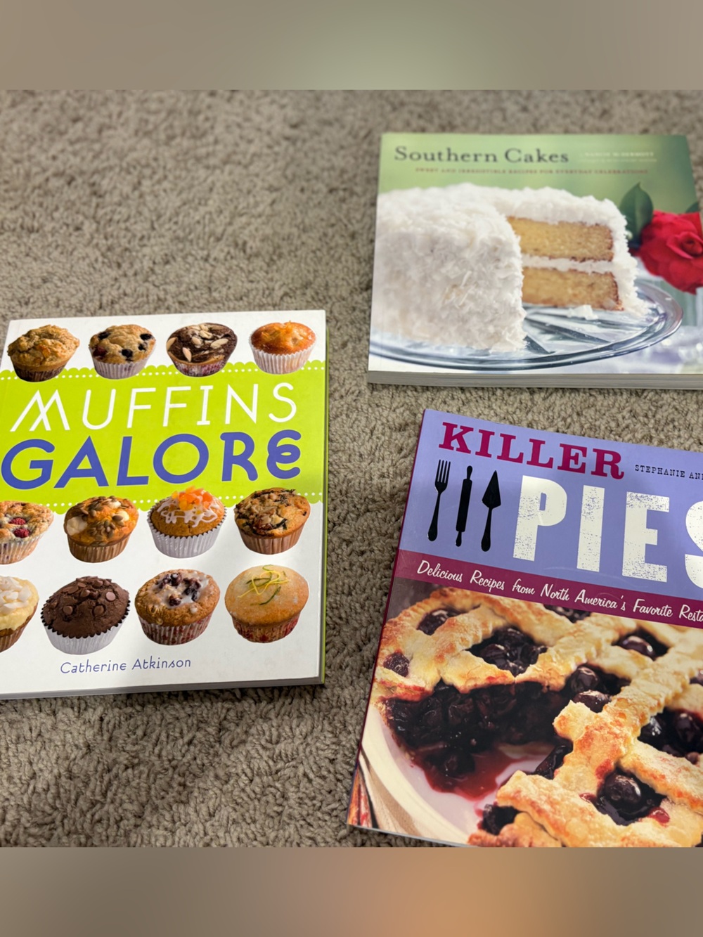 Cake, pie muffin cookbooks - new
